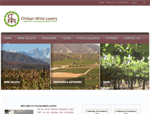 Tablet Screenshot of chileanwinelovers.com